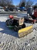 1967 BOLENS 1250 RIDING LAWN TRACTOR, 12 HP ENGINE, HYDROSTAT, 48'' DECK, 54'' SNOW BLADE
