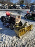 1967 BOLENS 1250 RIDING LAWN TRACTOR, 18-HP ENGINE, HYDROSTAT, 48'' DECK, 42'' SNOW BLOWER, WHEEL WE