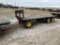 FLATBED WAGON ON TANDEM GEAR, EXTENDABLE TONGUE, 18' X 8'