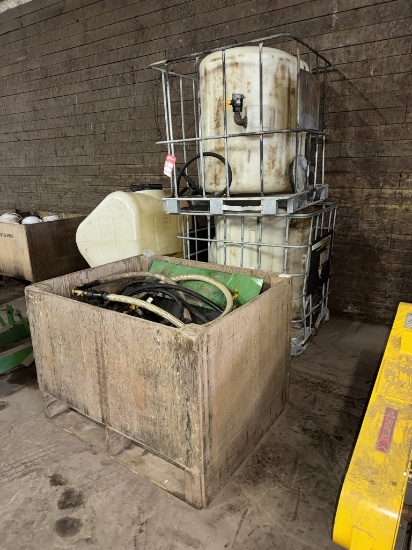 AG-CHEM 180 GALLON SADDLE TANKS UNIVERSAL MOUNT FRAME WITH ASST PLUMBING, HI PRO-PUMP INCLUDED