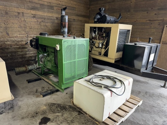 JOHN DEERE, SKID MOUNTED IRRIGATION PUMP WITH FUEL TANK, 175 HP ENGINE, CORNELL PUMP, 6 X 6, 2664 HO
