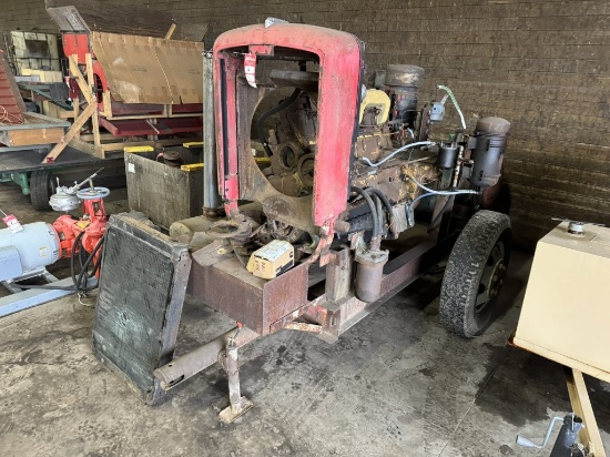 TOWABLE IRRIGATION PUMP, CUMMINS DIESEL ENGINE, ECONOMY PUMP, FOR PARTS OR REPAIR