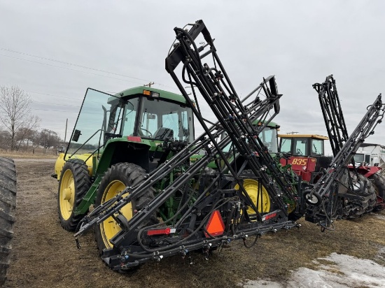TOP AIR 3 PT SPRAYER, 60' BOOMS, DEMO 300 GALLON POLY TANK, RAVEN SPRAYER CONTROL, S/N SCS400MM