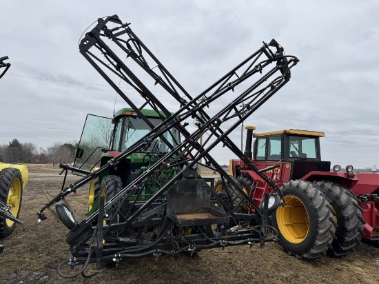 DEMCO 3 PT SPRAYER, 60' BOOMS, DEMCO 300 GALLON POLY TANK, TEEJET 744A-3 SPRAYER CONTROL