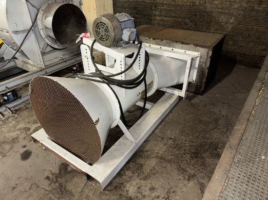 VANEAXIAL FAN BLOWER UNIT, 3 HP, 3 PHASE, 230-460 VOLT, WITH APPROX 50' CORD WITH PLUG IN