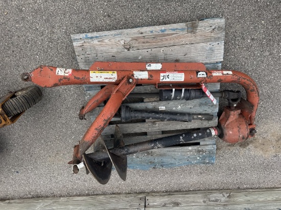 RHINO HPHD 3-PT AUGER ATTACHMENT, WITH 16'' BIT, 540 PTO, S/N: 17766