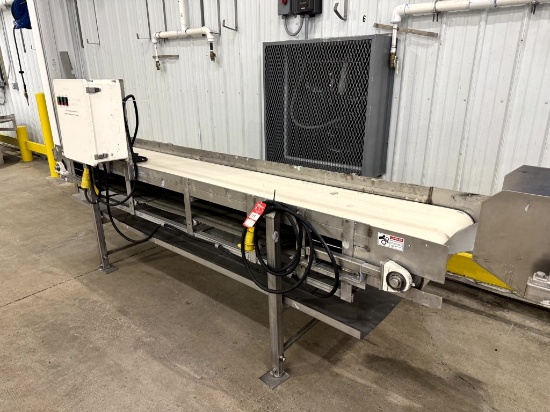 SQUASH PACKING LINE - BELT CONVEYOR, 24'' X 10'M STAINLESS STEEL