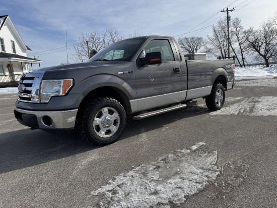 2010 FORD F150 REGULAR CAB XLT PICKUP, 4.6L TRITON ENGINE, AUTO TRANS, 4WD, PW, PL, PM, CRUISE, AM/F
