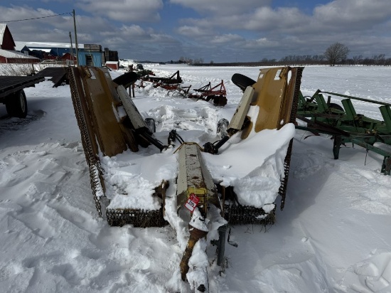 WOODS HD315 BATWING MOWER, 15', PULL TYPE, PTO DRIVEN, 4 WHEEL RR TRANS