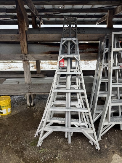 ORCHARD LADDERS (4), APPROX. 6' & 7'