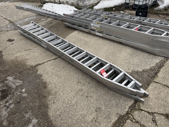 ORCHARD LADDERS (4), APPROX. 14'