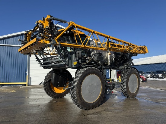 2024 HAGIE STS12 SELF PROPELLED SPRAYER, 592 HOURS,1200 GALLON STAINLESS TANK, HYDRAULIC TREAD ADJUS