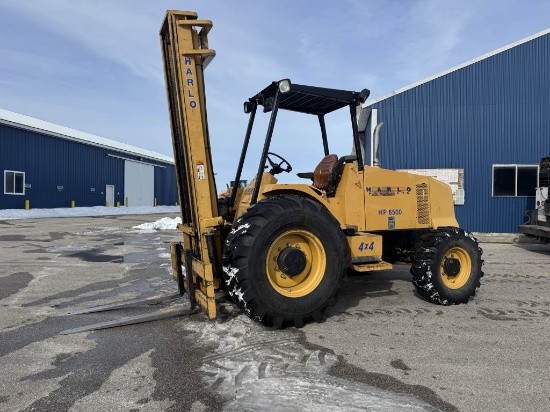 REMOVED FROM AUCTION - 2007 HARLO HP 6500 ROUGH TERRAIN FORKLIFT TRACTOR