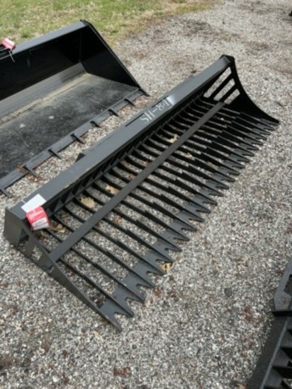 NEW SKID STEER ROCK BUCKET, 84''