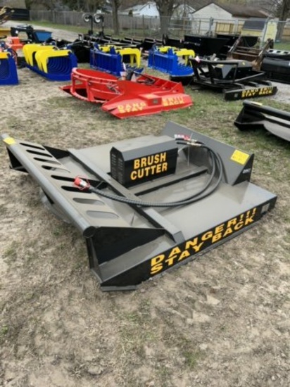 NEW AGT/MOWER KING MODEL SSRC72 BRUSH CUTTER, SKID STEER MOUNT, 72'', 16-21 GPM