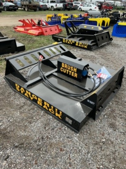 NEW AGT/MOWER KING MODEL SSRC72 BRUSH CUTTER, SKID STEER MOUNT, 72'', 16-21 GPM
