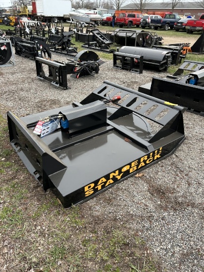 NEW AGT/MOWER KING MODEL SSRC72 BRUSH CUTTER, SKID STEER MOUNT, 72'', 16-21 GPM