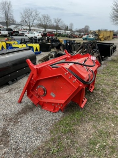 NEW AGROTK TOPCAT MODEL SSFM81 FORESTRY DRUM MULCHER, SKID STEER MOUNT, STANDARD FLOW 24032 GPM, APP