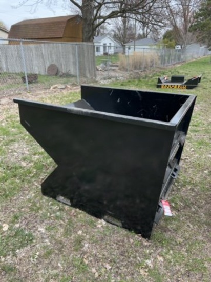 NEW DUMP HOPPER 1.5 YARD, SKID STEER MOUNT