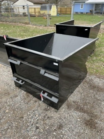NEW DUMP HOPPER 1.5 YARD, SKID STEER MOUNT