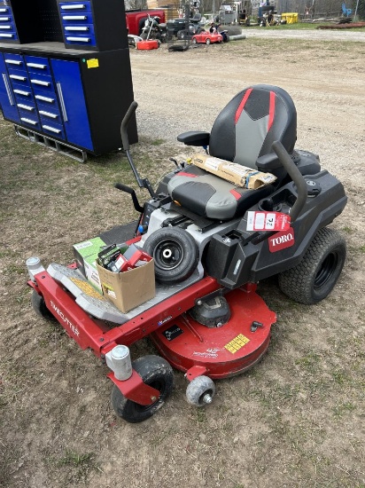 TORO TIMECUTTER ZERO TURN MOWER, MY RIDE SUSPENSION, KOHLER 22-HP GAS ENGINE, 42'' DECK, S/N: 414554