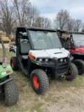 BOBCAT UV34 UTILITY VEHICLE, 4X4, EFI, POLARIS GAS ENGINE, CANOPY WITH WINDSHIELD & REAR WINDOW, POW