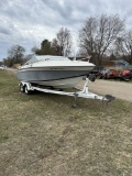 1987 WELLCRAFT 20'6'' BOAT, 350 C.I. SMALL BLOCK CHEVY, BIG LAKE FISHING POLES, SALMON GEAR, EXTRA P