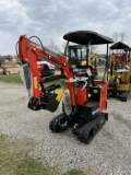 NEW 2024 AGT INDUSTRIAL WH12R MINI EXCAVATOR, 420CC GAS ENGINE, ELECTRIC START, HYDROSTATIC DRIVE, 7