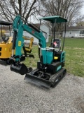 NEW 2024 AGT INDUSTRIAL QH12R MINI EXCAVATOR, 420 GAS ENGINE, ELECTRIC START, 7'' TRACKS, HYDROSTATI
