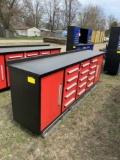 NEW CHERRY INDUSTRIAL WORKBENCH/TOOL CHEST, 10', 15-DRAWERS