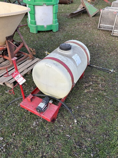 55-GALLON SPRAYER, 4' BOOMS
