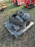 SKID OF ASSORTED BARB WIRE