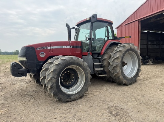 2003 Case IH MX 285 Tractor, MFWD, 7,256 Hours ~ Auction Manager: Jeremy Miedema - 616-460-7619, Equ