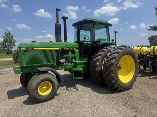 1989 John Deere 4555 Tractor, 173 HP Diesel, 2WD, 3 PT w/ Quick Hitch, PTO, 480/80R42 Rear Duals, Pl