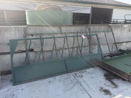 Livestock feeding panels, (Qty 2) one 12' x 64'', one 10' x 48''