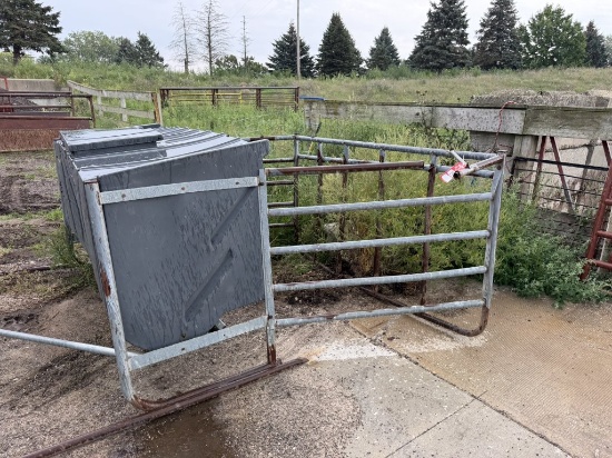 Livestock feeders, (Qty 2) 140'', (Qty 1) 164''