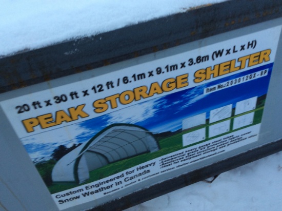 20' x 30' x12' Peak Ceiling Storage Shelter