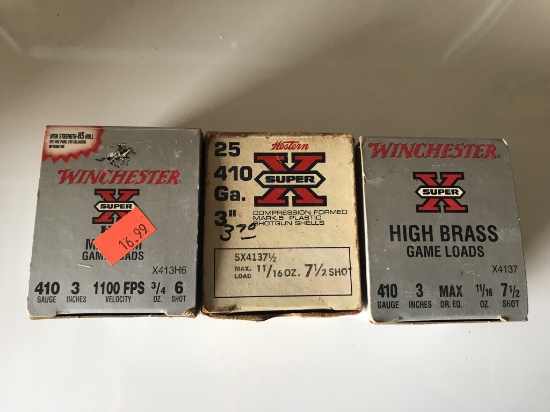 (3) Boxes of Winchester .410