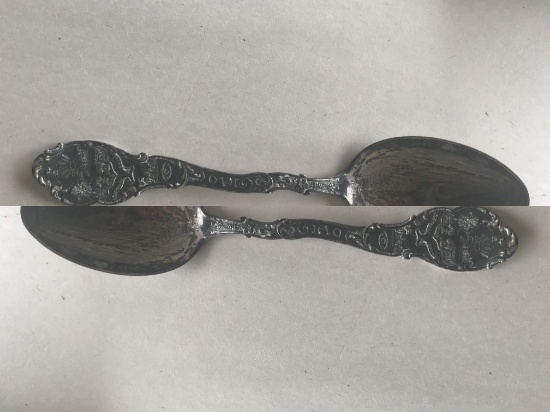 Sterling New Union Station Dayton Commemorative Spoon