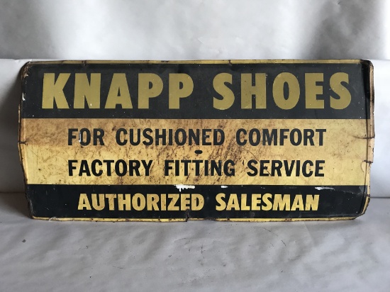 Knapp Shoes Authorized Salesman Advertising Sign