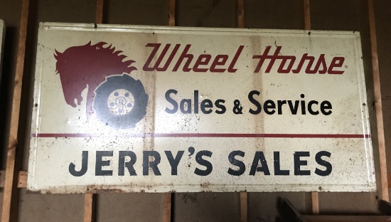 Wheel Horse Sales & Service Advertising Sign