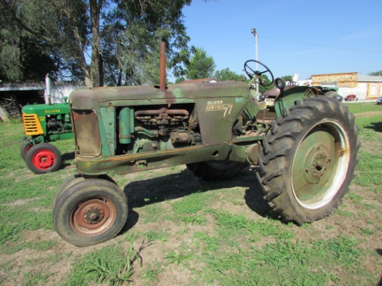 1949 Oliver RowCrop 77 Gas Tractor