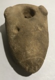 Stone Animal Face Pipe