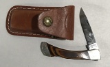 Ka-Bar 1187 Pocket Knife & Belt Pouch