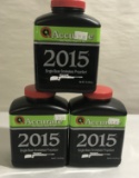 (3) Accurate 2015 Single Base Smokeless Propellant 1lb