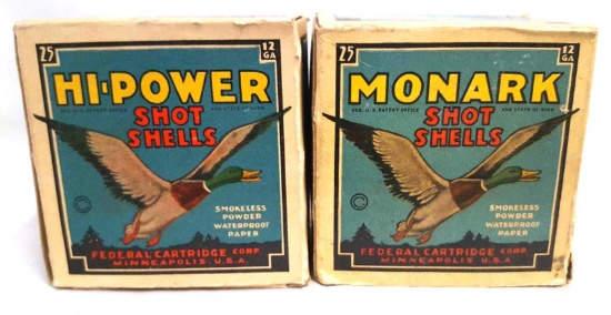 (2) Federal Monark 12GA Shot Shells