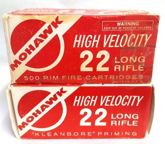 (2) Mohawk High Velocity .22 LR