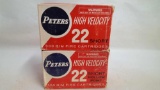 (2) Peters High Velocity .22 Short