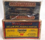 (2) Winchester .38 Cartridges