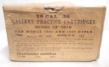 Gallery Practice Cartridges 20 CAL. .30 for Model 1902 & 1917 Rifle